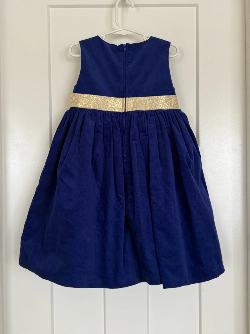 NWT Gymboree Girls 5T Royal Blue Gold Holiday Dress